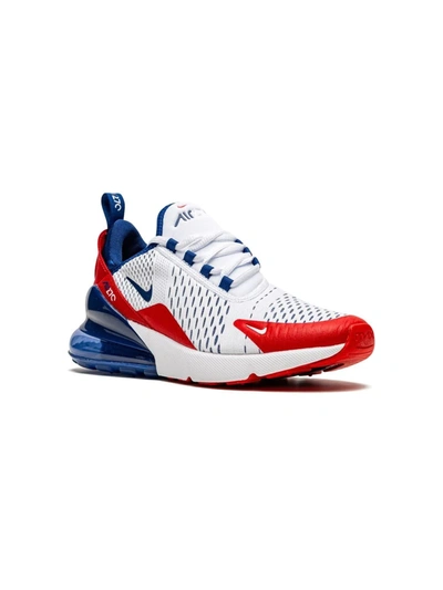 Nike Kids' Air Max 270 Sneakers In White/university Red/obsidian
