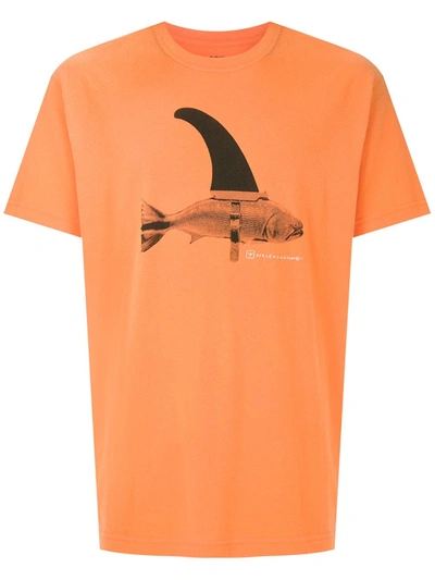 Osklen Fin Fish Regular T-shirt In Orange