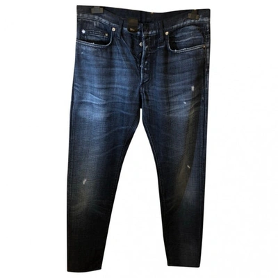 Pre-owned Dior Blue Denim - Jeans Trousers