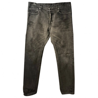 Pre-owned Dior Grey Denim - Jeans Trousers