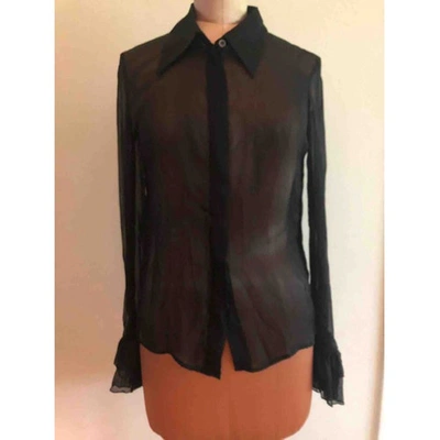 Pre-owned Fendi Silk Shirt In Black