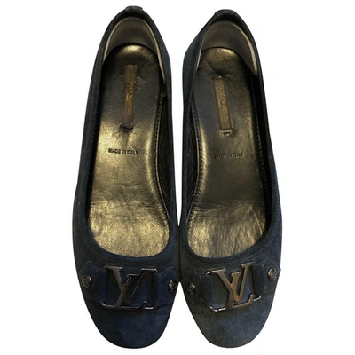Pre-owned Louis Vuitton Ballet Flats In Blue