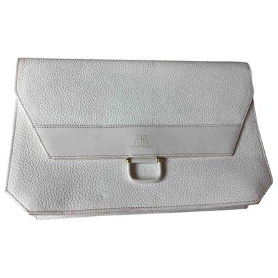 Pre-owned Courrèges White Leather Clutch Bag