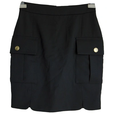 Pre-owned Pierre Balmain Black Wool Skirt