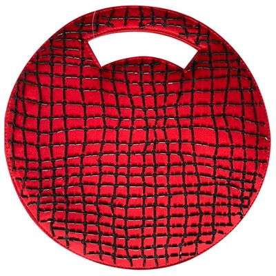 Pre-owned Emporio Armani Silk Handbag In Red
