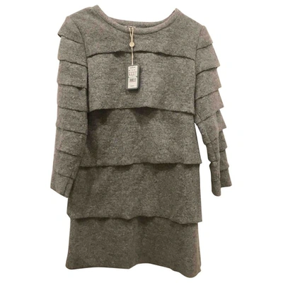Pre-owned Hoss Intropia Wool Mini Skirt In Grey