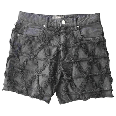 Pre-owned Isabel Marant Black Cotton - Elasthane Shorts