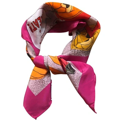 Pre-owned Moschino Cheap And Chic Silk Scarf In Multicolour