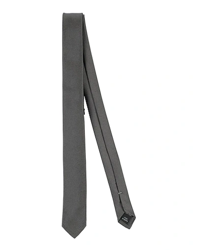 Dolce & Gabbana Man Ties & Bow Ties Steel Grey Size - Silk In Grey
