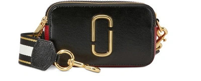 Marc Jacobs The The Snapshot Crossbody Bag In Black/red