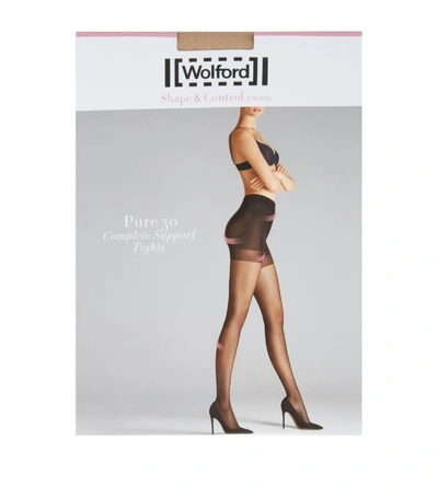 Wolford Pure Black 30 Denier Support Tights