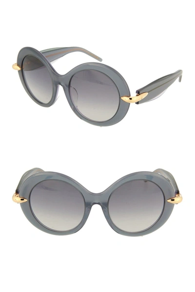 Pomellato Oversized Round Sunglasses In Grey Grey