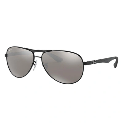 Ray Ban Rb8313 Sunglasses Black Frame Grey Lenses Polarized 61-13