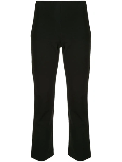 Vince High-waisted Cropped Trousers In Coastal