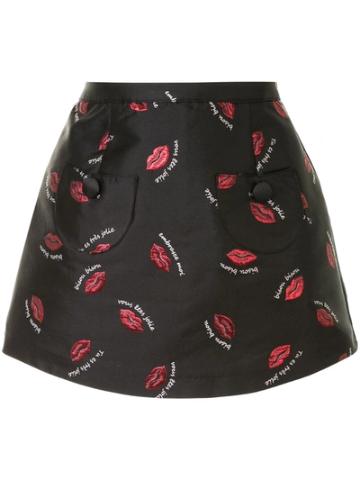 Alice Mccall Treasure Mini Skirt In Black