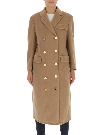 Thom Browne Double Oversize Coat In Brown