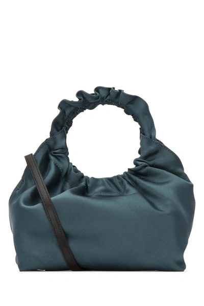 The Row Double Circle Handbag In Blue