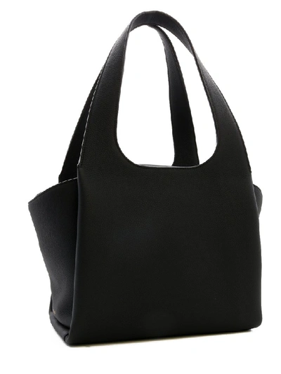 The Row Tr1 Tote Bag In Black