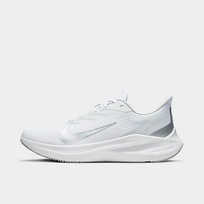 Nike Air Zoom Winflo 7 Women's Running Shoe (pure Platinum) - Clearance Sale In Platinum, Metallic Silver, White