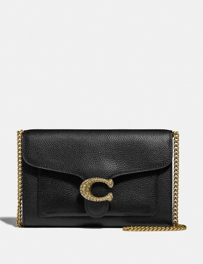 Coach Tabby Clutch Mit Kette In Brass/black