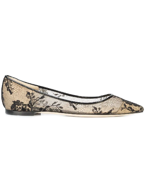 jimmy choo lace flat