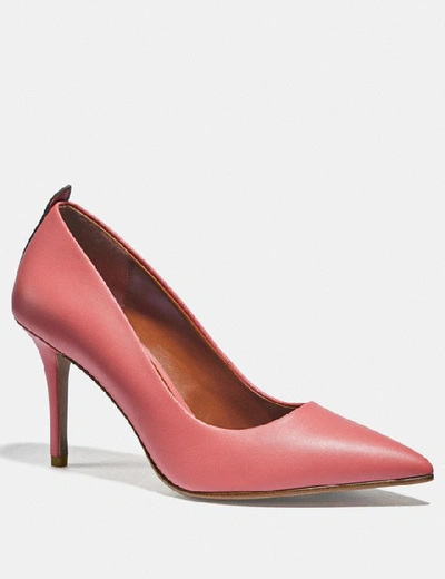 Coach Waverly Pumps - Size 9.5 B In Bright Coral