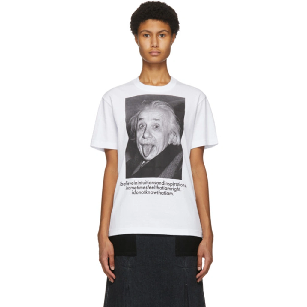 sacai Albert Einstein wise words tshirt Sacai Einstein Tee Sacai