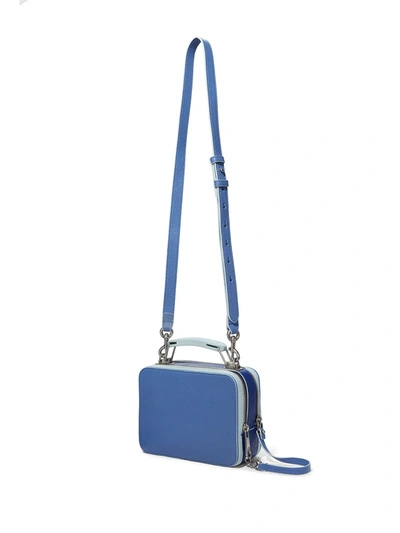 Marc Jacobs Tricolor Textured Box In Blue Calfskin
