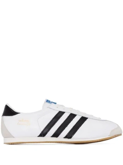 Adidas Originals Training 76 Spzl Leather Sneakers In White