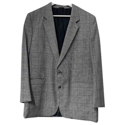 Pre-owned Dior Wool Waistcoat In Grey