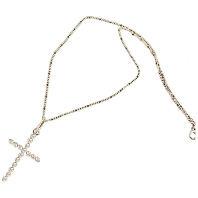 Pre-owned Swarovski Long Necklace In Silver