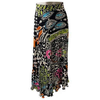 Pre-owned Emanuel Ungaro Maxi Skirt In Multicolour
