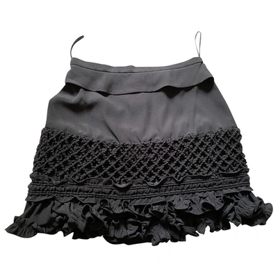 Pre-owned Carven Mini Skirt In Black