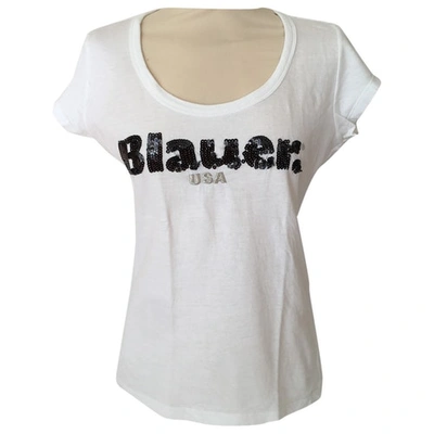 Pre-owned Blauer White Cotton Top