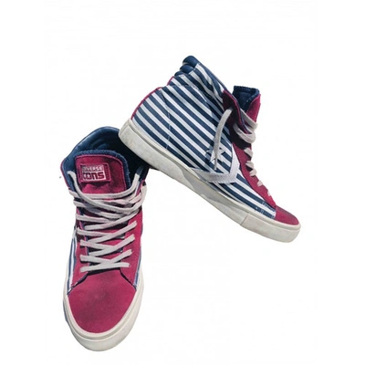 Pre-owned Converse Cloth High Trainers In Multicolour