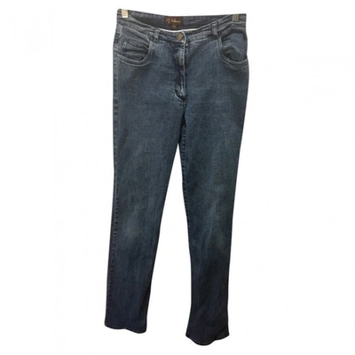 Pre-owned Mulberry Blue Cotton - Elasthane Jeans