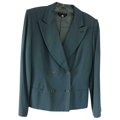 Pre-owned Giorgio Armani Wool Suit Jacket In Blue