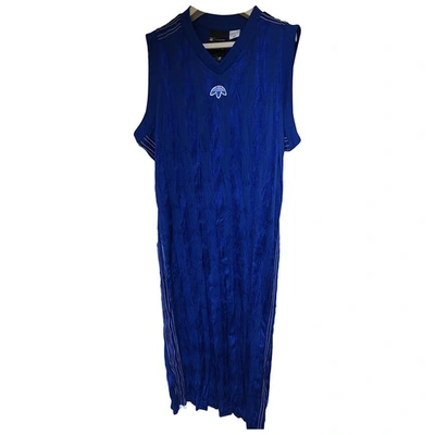 Pre-owned Adidas Originals By Alexander Wang Mid-length Dress In Blue