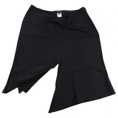 Pre-owned Joseph Wool Mid-length Skirt In Black