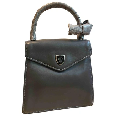 Pre-owned I Pinco Pallino Leather Handbag In Grey