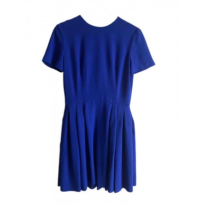 Pre-owned Alexander Mcqueen Mini Dress In Blue