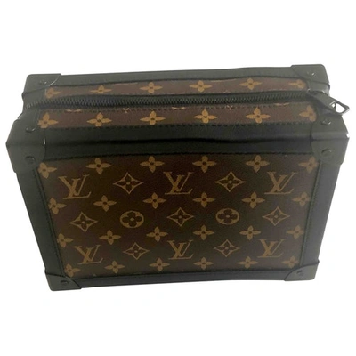Pre-owned Louis Vuitton Soft Trunk Mini Cloth Bag In Brown