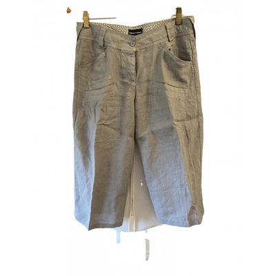Pre-owned Emporio Armani Grey Cotton Shorts