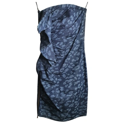 Pre-owned Lanvin Mid-length Dress In Blue