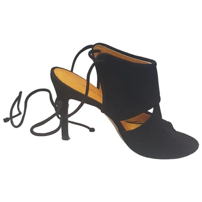 Pre-owned Atelier Mercadal Sandals In Black