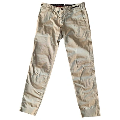 Pre-owned Pt01 Trousers In Beige