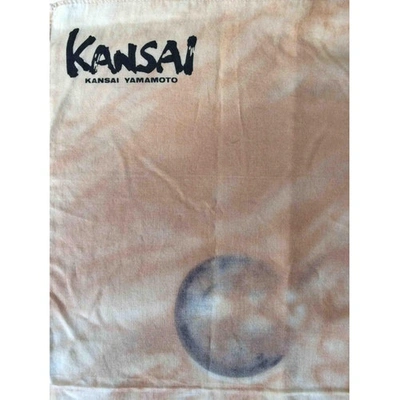 Pre-owned Kansai Yamamoto Scarf & Pocket Square In Beige