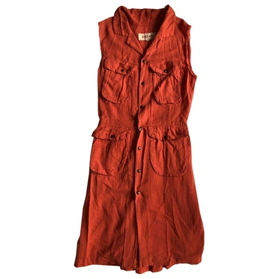 Pre-owned Hache Mid-length Dress In Orange
