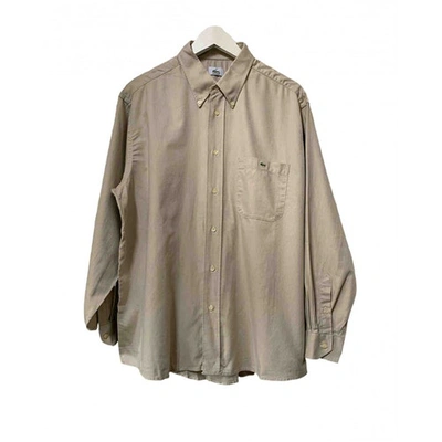 Pre-owned Lacoste Shirt In Beige