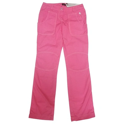 Pre-owned Sergio Tacchini Straight Pants In Pink